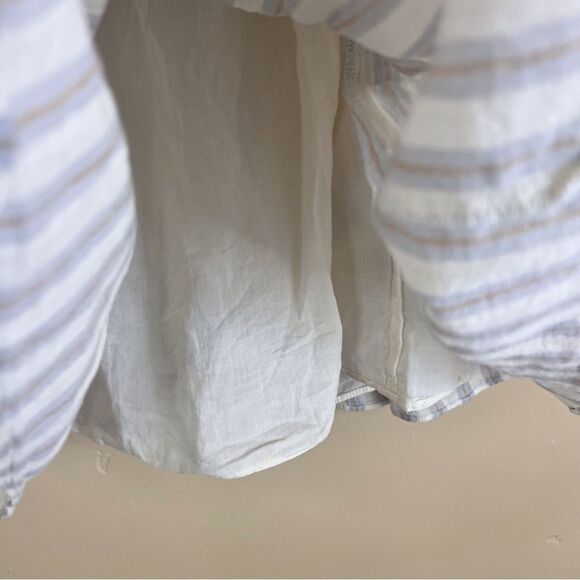 Madewell Womens Smocked Pull On‎ Mini Skirt in Neutral Colors Size Medium Lined - Picture 8 of 8